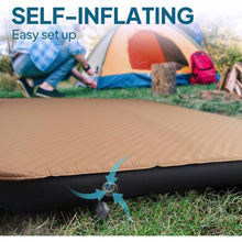 Load image into Gallery viewer, LostHorizon 4.5” Thick Self Inflating Sleeping Pad with Solid Foam Camping Mattress with Pump Sack Portable Roll Up Bed 4 Season
