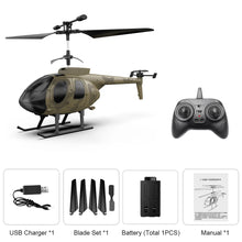 Load image into Gallery viewer, MD500 Scale RC Helicopter 6-Axis Gyro Stabilized Easy One-Click Takeoff/Landing Remote Control Aircraft Model Toys for Boys Gift

