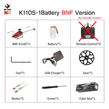 Load image into Gallery viewer, WLtoys XK K110 Upgrade K110S Radio Contorl Drone 2.4G 6CH 3D 6G System Brushless Motor RC Quadcopter Remote Control Airplane
