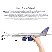 Load image into Gallery viewer, Airbus A380 Boeing 747 Remote Control Model Aircraft Fixed Wing Foam Glider Three Channel RC Airplanes Toy Gift for Ages 14+
