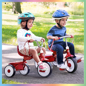 New Radio Flyer Children Tricycle Bicycle Baby 1-2-3-4-5 Year Old Folding Bicycle Stroller for Kids Boy Bike Girls Birthday Gift