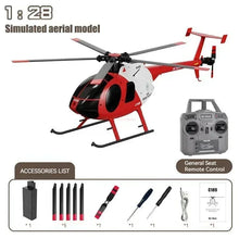 Load image into Gallery viewer, In Stock Rc Era New 1:28 C189 Bird Rc Helicopter Tusk Md500 Dual Brushless Simulation Model 6-axis Gyro Simulation Model Toys
