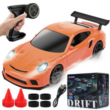 Load image into Gallery viewer, 1/43 Scale 4WD Edition Mini RC Drift Car, RTR with Full Proportional Steering &amp; Throttle, 2.4GHz Remote Control
