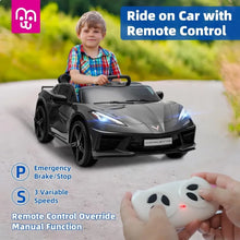 Load image into Gallery viewer, Electric Car for Kids 12V Licensed Chevrolet C8 Ride On Car Remote Control
