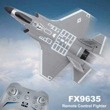 Load image into Gallery viewer, F35 RC Fighter Plane FX9635 2.4G 4CH Remote Control Jet Airplane Brushless Motor Flying Glider Model Toys for Adults Boys Gift
