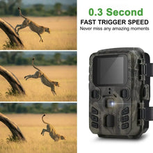 Load image into Gallery viewer, Outdoor Wildlife Camera 24MP Trail Camera Infrared Night Vision 0.3S Motion Activated Waterproof Trap  Nature Wildlife Scouting
