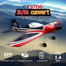 Load image into Gallery viewer, 5CH FX9706 RC Plane 580MM Fixed Wing Glider 3D/6G Remote Control Aircraft 2.4G Brushless Motor Fighter Model Toys for Children
