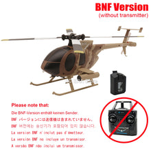 Load image into Gallery viewer, RC ERA C184 MD500 Scale 4CH Flybarless Optical Flow Gyro Stabilized RC Helicopter Remote Control Toys - Sand Yellow Livery
