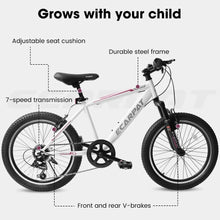 Load image into Gallery viewer, Bike, A20215 Kids Bicycle 20 Inch Kids Montain Bike Gear Shimano 7 Speed Bike for Boys and Girls, Bike
