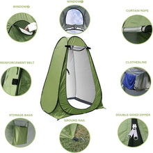 Load image into Gallery viewer, Portable Outdoor Camping Shower Tent Changing Dressing Room Toilet For Beach With Carrying Bag Privacy Tent &amp; Shower Bag
