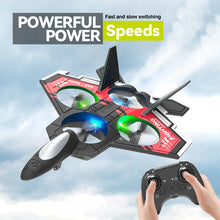 Load image into Gallery viewer, S98 RC Aircraft Fighter LED Light 2.4G 4CH 4 Axis Automatic Balance 360 Rollover EPP Electric RC Glider Airplane Toys For Kids
