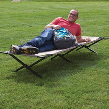 Load image into Gallery viewer, Easy-to-Assemble Folding Cot Supports Campers Up to 6ft 2in or 300lbs Lit Camping Beds Lounging Folding Bed for Sleeping Tent
