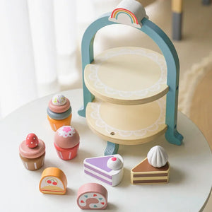 Royal Afternoon Tea Set Pretend Play Wooden Toys Kitchen