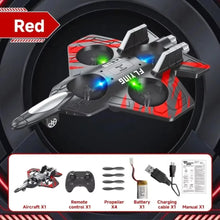 Load image into Gallery viewer, With Lights Glider Flying Helicopter RC Hobby Jet Plane 2.4G Stunt Remote Control Foam Fighter Airplane Toy Drone with Light
