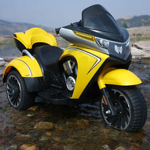 Load image into Gallery viewer, 3-12 Years Old Load 50KG New Children&#39;s Electric Motorcycle Ride On Double Kids Tricycle With True Key Start
