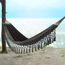 Load image into Gallery viewer, Hammock Outdoor Camping Leisure Canvas Thickened Swing Hammock Anti-rollover Perfect for Garden Patio Backyard
