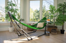 Load image into Gallery viewer, Hammock,Collapsible Steel Stand 450 lbs Capacity &amp; Carrying Case,Portable  Adjustable,Perfect for Camping Beach Summer Patio
