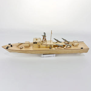 RC Missile Boat Model D-42 Wooden Kit Electric Self-propelled Model