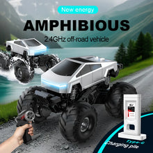 Load image into Gallery viewer, Amphibious Off-Road Vehicle 1:12 Scale 2.4GHz RC Car 4WD Waterproof Land &amp; Water Dual-Mode with One-Click Stand Up Toy Gift
