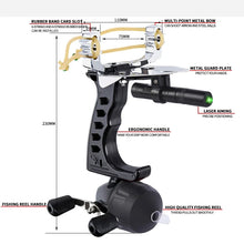 Load image into Gallery viewer, Outdoor Shooting Fishing Slingshot Professional Hunting Big Powerful Laser Slingshot For Hunting Catapult Crossbow
