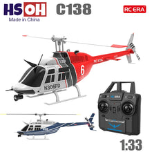 Load image into Gallery viewer, RC ERA C138 BELL 206 RC Helicopter Jet Ranger 6-axis Gyro Stabilized Altitude Hold 4 Channel RTF Aircraft RC Toy for Adults
