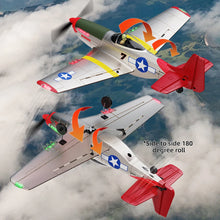 Load image into Gallery viewer, P51 Mustang Fighter Jet BM26 4CH Power Remote Control Aircraft Model Fixed Wing plane 2.4G Electric Foam Glider With 2 Batteries
