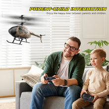 Load image into Gallery viewer, Vatos remote controlled helicopter camouflage 2.4GHz radio indoor RC helicopter toy one click takeoff for boy children adults
