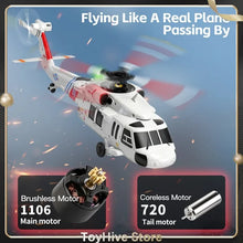 Load image into Gallery viewer, WLTOYS K270 Remote-Controlled Helicopter Brushless Optical Flow Positioning Black Hawk Uh60 Four-Way Airless Simulation Aircraft
