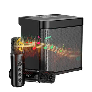 2022 Karaoke Machine Speaker Set Ys-203 100W High Power Wireless Portable Microphone Blutooth Sound Outdoor Family Party Karaoke