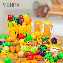 Load image into Gallery viewer, Fruits&amp;Vegetable Model Kitchen Pretend Play Cutting Toys
