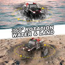 Load image into Gallery viewer, STEMTRON Amphibious Remote Control Car Toys for Boys 2.4 GHz 1:16 All Terrain Off-Road RC Car Waterproof RC Monster Truck
