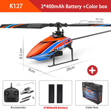 Load image into Gallery viewer, WLtoys XKS RC Helicopters K127 6-Aixs Gyroscope 2.4G 4CH Single Blade Propellor Gyro Mini RC Helicotper for Kid Gift RC Toy V911
