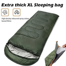 Load image into Gallery viewer, Extra thick XL Sleeping bag Large Wide Camping Sleeping Bags Portable Waterproof for Backpacking Hiking Warm Cool Weather
