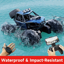 Load image into Gallery viewer, Gesture Control RC Crawler: Amphibious 4WD with HD Camera, IPX7 Waterproof for 50Min All-Terrain Drift &amp; Adventure
