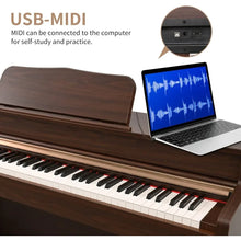 Load image into Gallery viewer, Digital Piano, 88 Key Full Weighted Keyboard Piano,Professional Acoustic Heavy Hammer Keyboard, Sustain Pedal, Digital Piano
