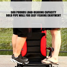 Load image into Gallery viewer, Folding Fishing Chair Camp Chairs Outdoor Fishing Stool Adjustable Feet Reclining Ice Fishing Chair Heavy Duty Ice Fishing Chair
