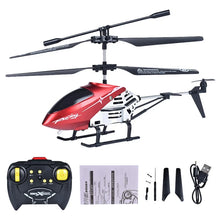 Load image into Gallery viewer, Cross Border Alloy RC Helicopter with English Handle - LED Lights
