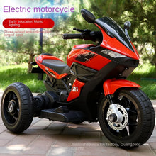 Load image into Gallery viewer, Doki Toy Children's Electric Motorcycle Tricycle 2-6 Boys And Girls Electric Toy Car Can Sit People Stroller Battery Car 2023
