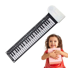 Load image into Gallery viewer, Roll Up Piano For Kids Educational Electronic Music Keyboard 49 Keys Sensitive Travel Piano Keyboard Portable Educational
