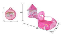 Load image into Gallery viewer, 3 In 1 Kid Tent House Play Toy Tunnel Crawling Playhouse
