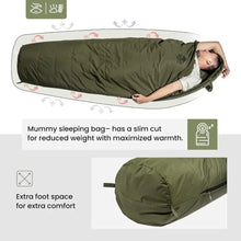Load image into Gallery viewer, Mummy Sleeping Bag for Camping Hiking Backpacking, Sleeping Bags, Survival Gear Outdoor Camping Cotton Winter Warm Sleeping Bags
