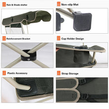 Load image into Gallery viewer, Fishing Chair Camping Chair Folding Portable Multi-Functional Lightweight Bench Fishing Chair New All-Terrain Fishing Bench
