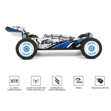 Load image into Gallery viewer, 4WD RC Car 75km/h Speed Off-Road RTR Metal Chassis V2T8 | 124017 1:12 2.4GH
